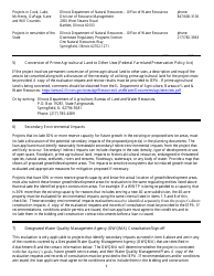 Form WPC703-2652 Iepa Loan Applicant Environmental Checklist and Certification Form - Illinois, Page 6