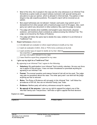Form FL All Family184 Family Law Informal Trial Selection - Washington, Page 2