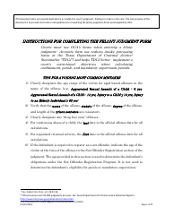 Instructions for Felony Judgment Forms - Texas