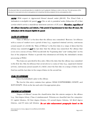 Instructions for Felony Judgment Forms - Texas, Page 6