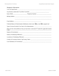 Form COM-19-0001 Pre-determination Request Form - Ohio, Page 2