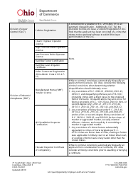 Form COM-19-0001 Pre-determination Request Form - Ohio, Page 5