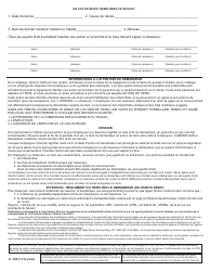Form C-121 Claim for Compensation and Notice of Commencement of Third Party Action - New York (French), Page 2