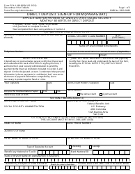 Form SSA-1199-OP66 Direct Deposit Sign-Up Form (Paraguay)