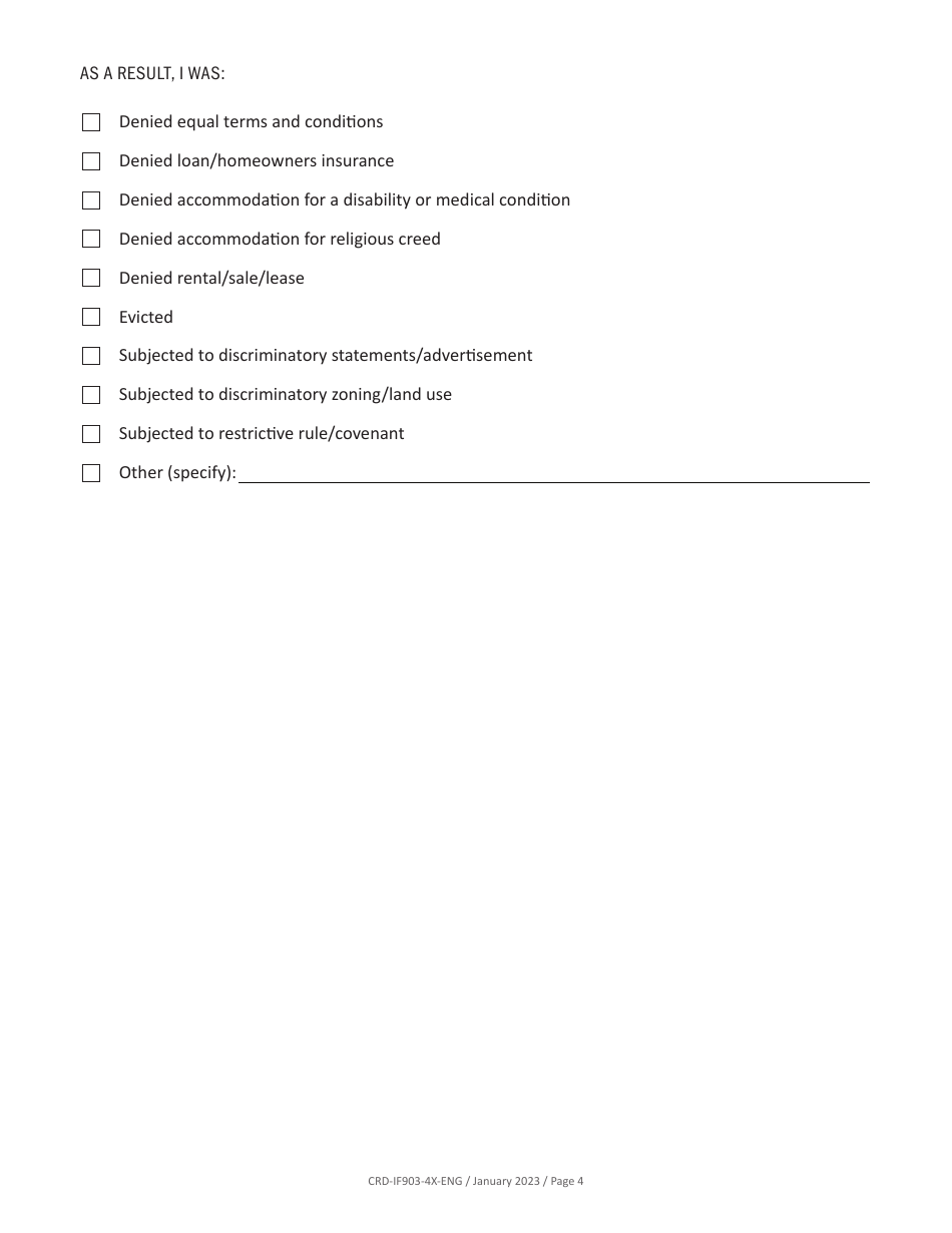 Form CRD-IF903-4X-ENG Intake Form - Housing - California, Page 4