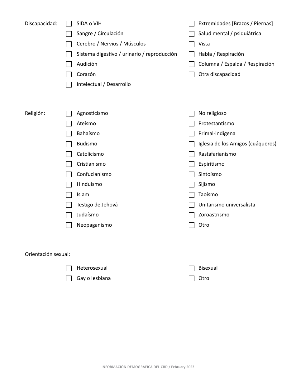 Formulario CRD-IF903-4X-SP Formulario De Registro - Vivienda - California (Spanish), Page 8