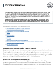 Formulario CRD-IF903-4X-SP Formulario De Registro - Vivienda - California (Spanish), Page 9