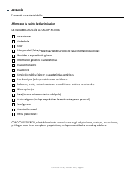 Formulario CRD-IF903-12X-SP Formulario De Registro - Derechos Civiles Unruh - California (Spanish), Page 2