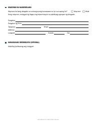 Form CRD-IF903-4X-TG Intake Form - Housing - California (Tagalog), Page 6