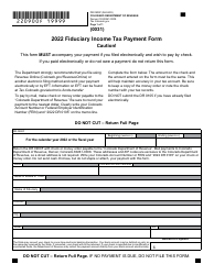 Document preview: Form DR0900F Fiduciary Income Tax Payment Form - Colorado, 2022