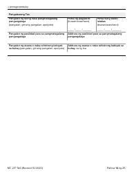 Form MC217 Medi-Cal Renewal Form - California (Tagalog), Page 14