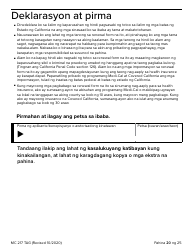 Form MC217 Medi-Cal Renewal Form - California (Tagalog), Page 20