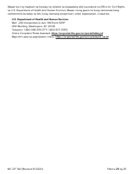 Form MC217 Medi-Cal Renewal Form - California (Tagalog), Page 25