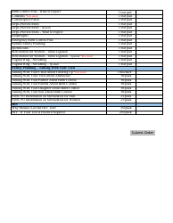 Catalog Order Form - Alabama, Page 2