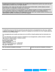 Forme 0202F Demande D&#039;information - Questionnaire Pour Employes Syndiques - Ontario, Canada (French), Page 2