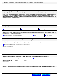 Forme 0200F Demande D&#039;information - Questionnaire Pour Employes Non-syndiques - Ontario, Canada (French), Page 2