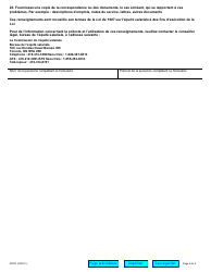 Forme 0200F Demande D&#039;information - Questionnaire Pour Employes Non-syndiques - Ontario, Canada (French), Page 4
