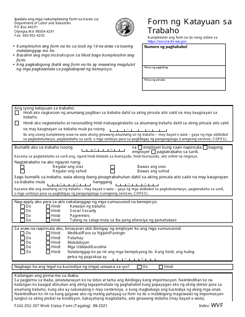 Form F242-052-307  Printable Pdf