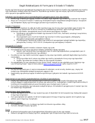 Form F242-052-246 Work Status Form - Washington (Ilocano), Page 2
