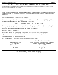 Form SSA-1199-OP138 Direct Deposit Sign-Up Form (Botswana), Page 2