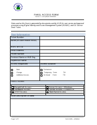 Form 3305 Fhasl Access Form