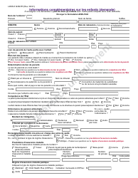 Document preview: Form LDSS-5143B Additional Child Information (Application) - New York (French)