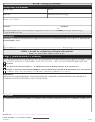 Forme D (NWT9386) Evaluation De L&#039;incapacite - Programmes De La Securite Du Revenu - Northwest Territories, Canada (French), Page 2
