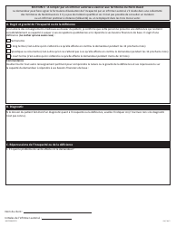 Forme D (NWT9386) Evaluation De L&#039;incapacite - Programmes De La Securite Du Revenu - Northwest Territories, Canada (French), Page 4