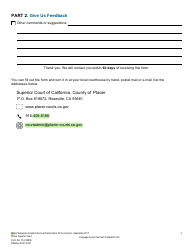 Form PL-CW906 Language Access Services Complaint Form - County of Placer, California, Page 4