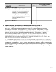 Form FIN187 Uniform Checklist for Reciprocal Jurisdiction Reinsurers - Texas, Page 5