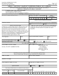 Form SSA-1199-OP151 Direct Deposit Sign-Up Form (Republic of Congo)