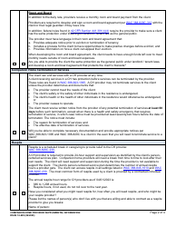 DSHS Form 10-685 Companion Home Provider Supplemental Information - Washington, Page 2