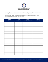 Buy American Exception Form - Arizona, Page 3