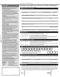 Washington State Voter Registration Form - Washington (French)
