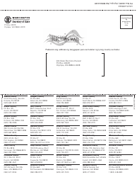 Washington State Voter Registration Form - Washington (Tagalog), Page 2