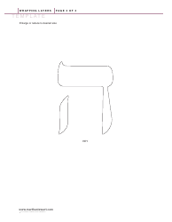 Star of David Template, Dreidel Template, Hey Letter Template, Page 3
