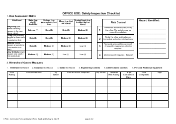 Environmental Hazard Report Form - Paraplegic and Quadriplegic Association of South Australia, Page 2