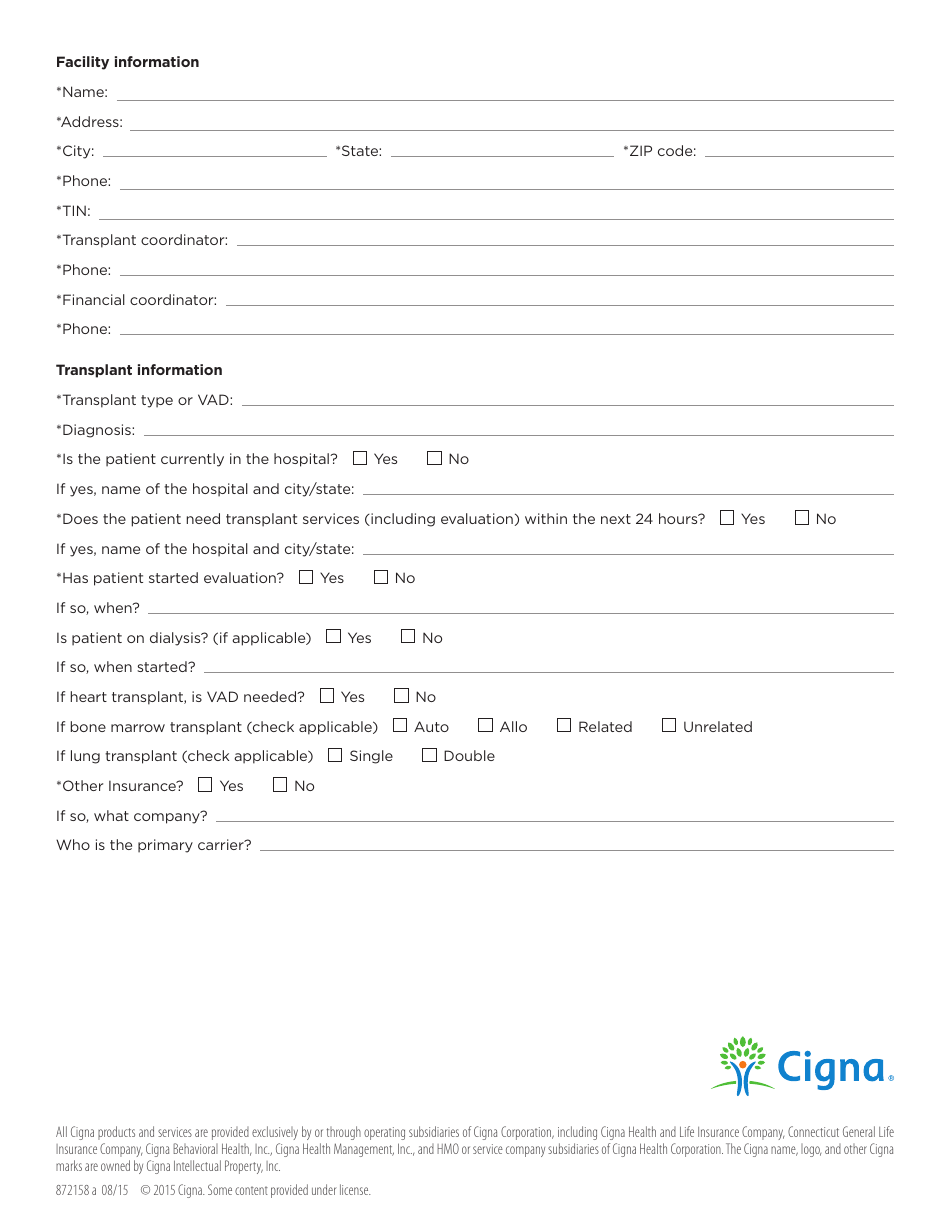 Referral Form Cigna Fill Out Sign Online And Download Pdf Templateroller 6341