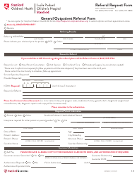 Document preview: General Outpatient Referral Form - Stanford