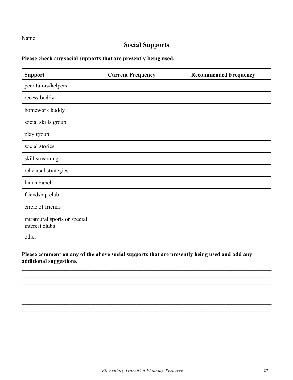 Elementary Transition Planning Resource - Prince Edward Island, Canada, Page 28