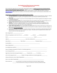 Siegfried and Ellen Karsten Scholarship Application Form - Utah