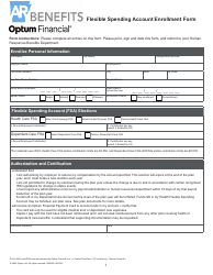 2022 Arkansas Flexible Spending Account Enrollment Form - Fill Out ...