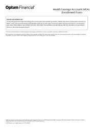 Health Savings Account (Hsa) Enrollment Form - Arkansas, Page 2