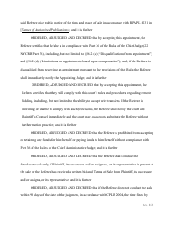 Order Confirming Referee Report and Judgment of Foreclosure and Sale - New York, Page 3