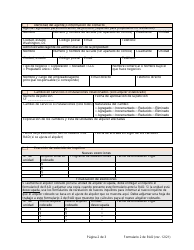 RAD Formulario 2 Registro Modificado - Washington, D.C. (Spanish), Page 2