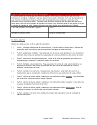 RAD Formulario 2 Registro Modificado - Washington, D.C. (Spanish), Page 3
