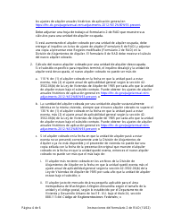 Instrucciones para RAD Formulario 2 Registro Modificado - Washington, D.C. (Spanish), Page 4