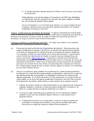 Instrucciones para RAD Formulario 2 Registro Modificado - Washington, D.C. (Spanish), Page 5