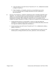 Instrucciones para RAD Formulario 2 Registro Modificado - Washington, D.C. (Spanish), Page 6