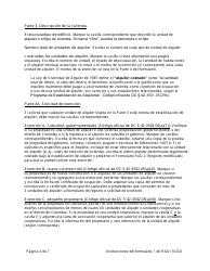 Instrucciones para RAD Formulario 1 Registro O Solicitud De Exencion Para La Vivienda - Washington, D.C. (Spanish), Page 4